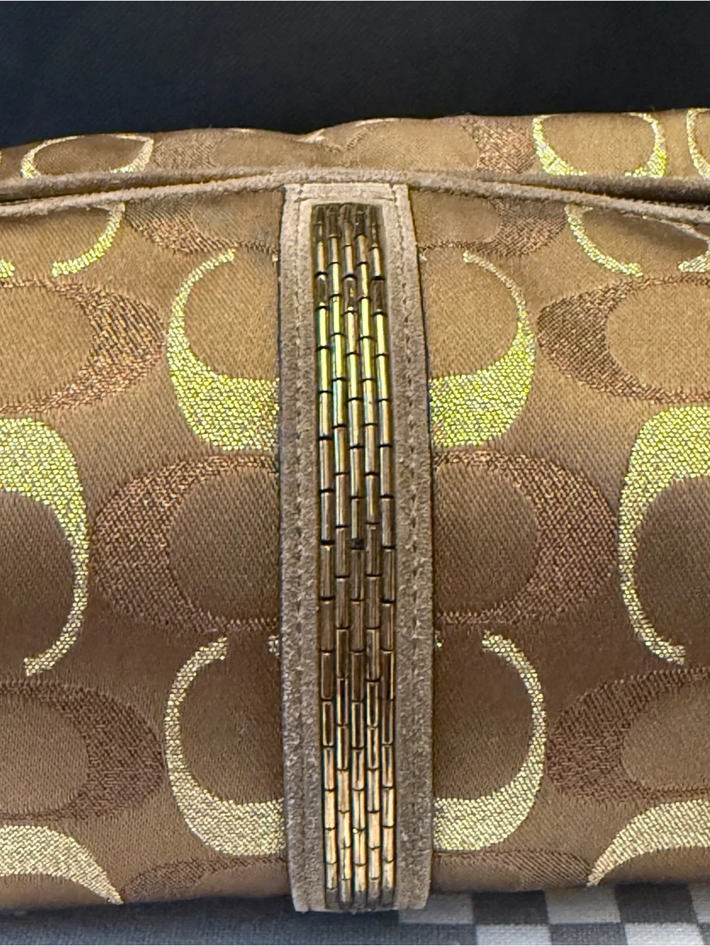 Coach Rare Mini Demi Top handle Satchel Beaded Y2K